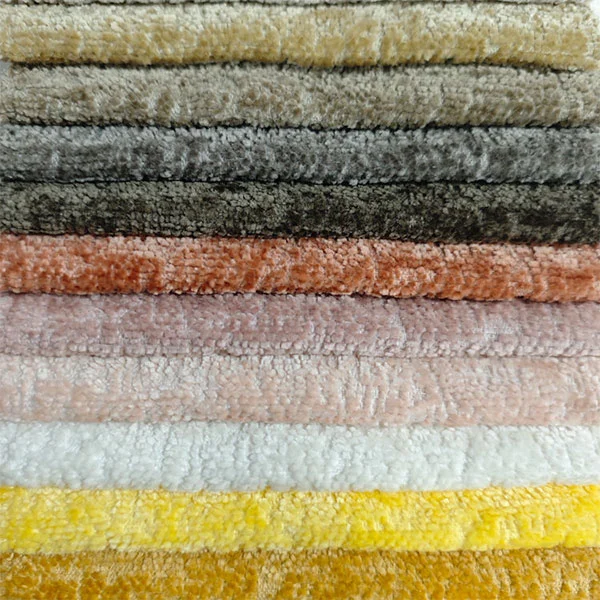 Tecido jacquard chenille 100% poliéster para capa de sofá