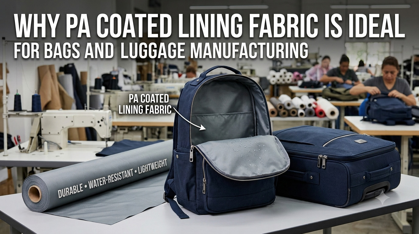 Por que o tecido de forro revestido com PA é ideal para fabricação de bolsas e bagagens