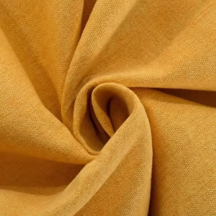 Yarn-dyed imitation linen upholstery fabric for sofa