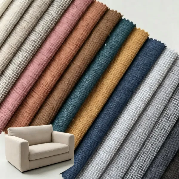 Single-sided imitation linen fabric