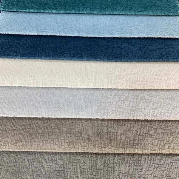 Tecido de sofá de chenille sólido liso