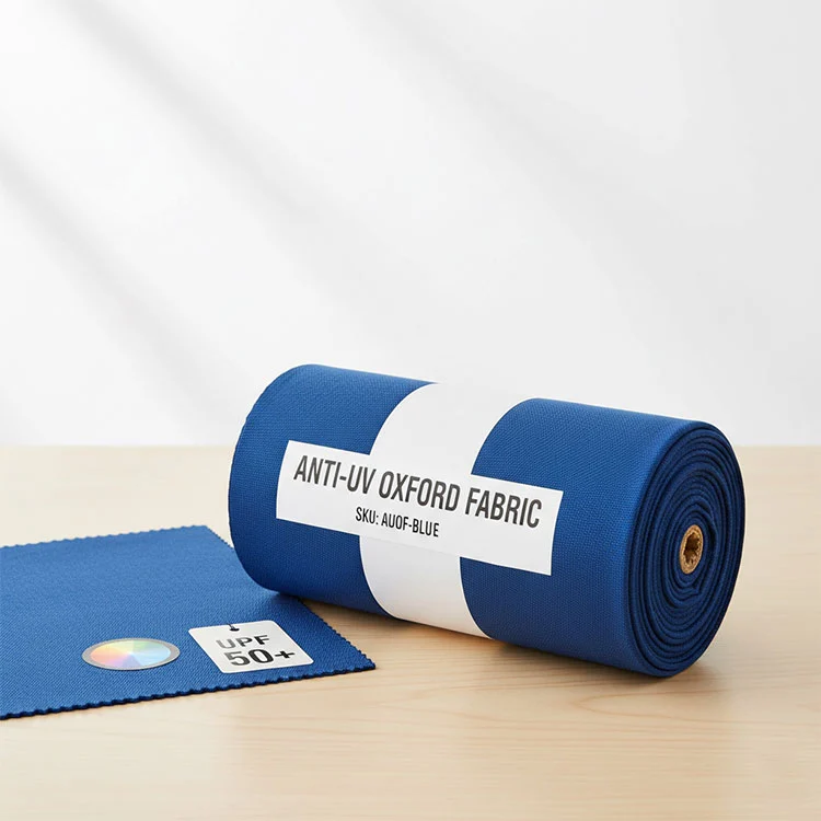 Tecido Oxford anti UV de poliéster Tecido Oxford anti UV de poliéster