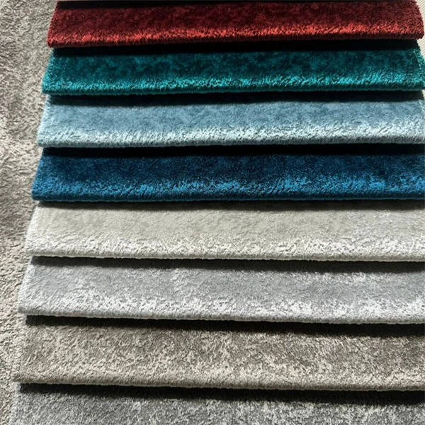 Tecido de sofá de veludo brilhante